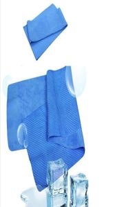 Serviette froide exercice Sweat Summer Ice Tail 8016cm Sports Ice Cool Towel PVA Hypothermie Taie de refroidissement 400 PCS LOT2891615