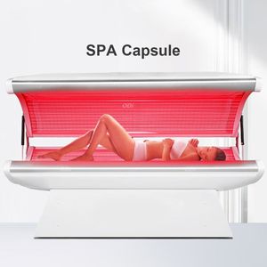 Terapia de colágeno Solarium Bronceado Cama LED Alivio del dolor Máquina de belleza Cuerpo completo PDT Cama de terapia de luz infrarroja roja para antienvejecimiento Rejuvenecimiento de la piel Blanqueamiento