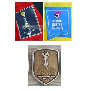 Parche coleccionable de la Copa del Club Final 2022, insignia de campeones dorada, transferencia de calor, parche de fútbol, insignia 198m