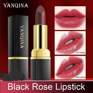 YANQINA lápiz labial negro rosa azul rosa labio temperatura cambio de Color Natural larga duración impermeable cosméticos mujer maquillaje