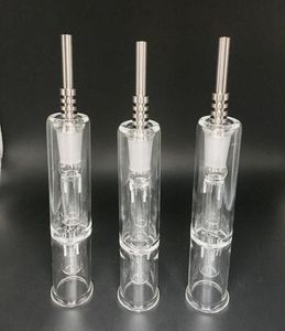 Kit de coleccionistas con clavo de titanio 10 mm 14 mm Colector Grado 2 Concentrado de paja de miel Miel Dab Straw Mini Bong de vidrio 7456948