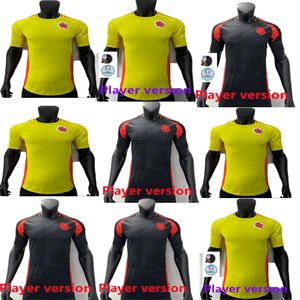 Colombia Away Player Version The Best Jersey Soccer Jerseys Valderrama Falcao James Home 24 25 Colombie Football Cuadrado Équipe nationale Men Kit Camiseta de Futbol