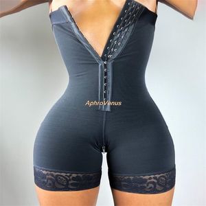 Colombian Fajas Legging's Corset Waist Trainer Body Shaper Tummy Control Slimming Panites High Shapewear Shorts 220115