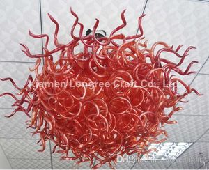 Couleur/Taille Lampes personnalisées Lampe de mode AC Led Lustres rouges en verre de Murano