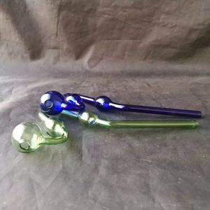 Accessoires de bongs de pot de serpent de couleur, Unique Brûleur à mazout Bongs en verre Tuyaux Conduites d'eau Pipe en verre Plates-formes pétrolières Fumer avec compte-gouttes