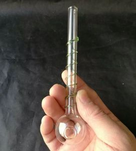 Pot de combustion en verre coloré --- tuyaux Brûleurs à mazout en verre incurvé Tuyaux avec différentes couleurs Équilibreur Pipe à eau Pipes à fumer