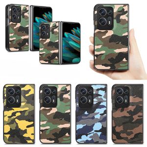 Coque de téléphone Camouflage coloré pour OPPO Find N2, coque pliante tactile originale, fine et ajustée, anti-empreintes digitales