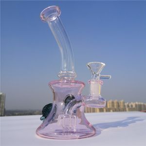 7.1 pulgadas de agua de vidrio Bong Heady Dab Rigs Bongs de aceite de vidrio Tubos de agua de vidrio para fumar con junta de 14 mm