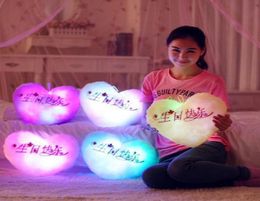 Almohada luminosa bonita y colorida, juguete de Navidad, luz Led, música, almohada de felpa, estrellas, muñecos para niños, juguetes de peluche para niños, regalo 6202070