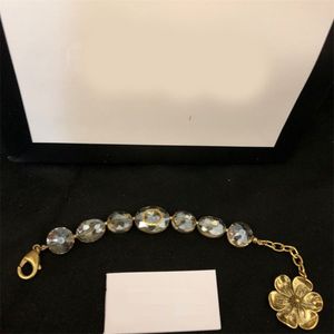 Diamantes coloridos diseñador de joyas para mujeres pulseras de diseñador chapado en oro perlas de metal piedras preciosas hiperbólicas cristal día de san valentín pulsera clásica para hombre E23