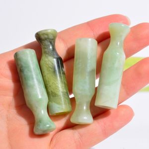 Tubo para fumar con piedras preciosas de jade de colores, un bateador, Bong portátil, pipas de tabaco para hierbas, soporte para cigarrillos, filtro para pipa de mano, boquilla, receptor, puntas de murciélago