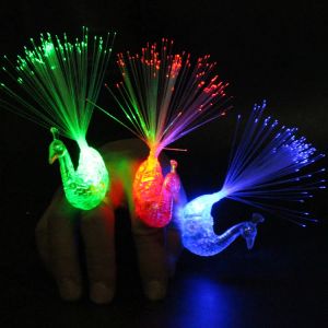 Coloré LED Gants Luminance Glow Flash lumineux Clignotant Paon LED Doigt Lumière Jouet Pour Enfants Fête Décoration Cadeaux