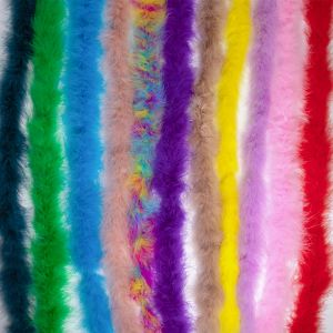 Colore Marabou Turkey Feathers Boa Châle 13G pour la fête des vêtements de mariage Couture de Noël artisanat panache 2 yards / pcs en gros