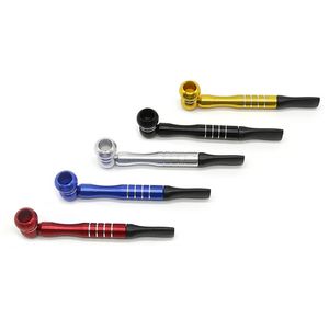 Coloré Métal Alliage D'aluminium Portable Mini Tuyau Embouchure Détachable Conception Innovante Fumer Pour Le Tabac De Haute Qualité DHL Gratuit