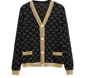 Coloré Patchwork Motif Chandails Mode Lettre Jacquard Cardigan Pull Automne Personnalité Designer Filles Manteaux Laine Tricoté Cardigan À Manches Longues