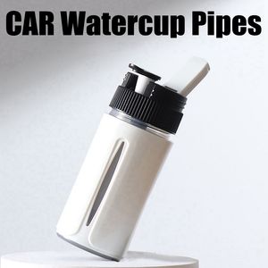 Plástico colorido CAR Watercup Pipes Portable Extraíble Hookah Shisha Fumar Waterpipe Bubbler Bong Innovador Travel Handpipes Herb Tabaco Titular de cigarrillos