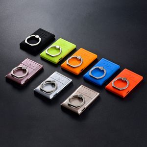 Coloré Portable Finger Mobilephone Holder Briquets USB Charge Dry Herb Tabac Cigarette Fumer Support Boucle Briquet DHL