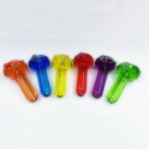 Colorido Pyrex Tubos de vidrio grueso Relleno de líquido Portátil Hierba seca Tabaco Plataformas de aceite Tubo de mano Filtro para fumar Bong Tubo de mano Titular de cigarrillos Alta calidad sin DHL