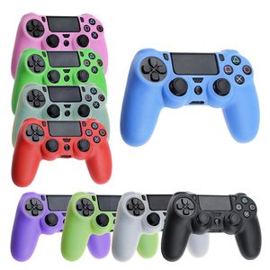 Housse de Protection de la peau pour poignée de manette de jeu souple en caoutchouc de Silicone coloré pour contrôleur PlayStation 4 PS4 de haute qualité livraison rapide