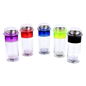 Colorido fumar copa acrílica Vipas Kit de viaje Lámpara LED LITINGURA HERBRA SECO Filtro de tubo de agua Filtro de mano extraíble Hookah Shisha Soporte de cigarrillo DHL