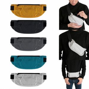 Sac de taille coloré imperméable à l'eau taille Bum sac course jogging ceinture pochette zip pack sport coureur sacs à bandoulière pour femmes U0AV #