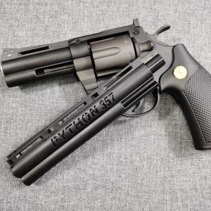 Revolver Colt Python Double Action jouet pistolet pistolet Blaster lanceur balle molle modèle de tir pour adultes garçons cadeaux d'anniversaire