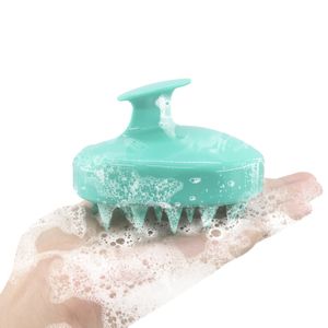 Comb Handheld 5 Colors Silicone Scalp Shampoo Massage Brush Washing Comb Shower Head Hair Mini Head Meridian Massage Wide Tooth