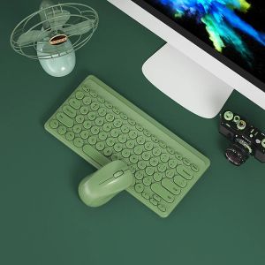 Combos coloré protable Mini Wireless Keyboard and Mouse Keyboard Mouse Combo Set pour ordinateur portable ordinateur portable Mac Desktop PC ordinateur