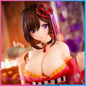 Comics Heroes NSFW Native Cat Pink Coleled Back Kimono 1/6 PVC Big Boobs Sexy Girl Action Figure Adult Collection Anime Modèle Toys Doll Cadeaux 240413