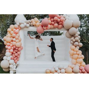 Activités de plein air château gonflable blanc 13x13 pieds 4x4m pour fête de mariage d'anniversaire