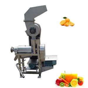 Trituradora de tornillo comercial de alta eficiencia, exprimidor comercial de jugo de manzana, limón, naranja, kiwi, arándano, exprimidor de frutas y verduras