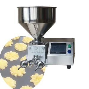 Máquina de llenado de hojaldre de crema de Chocolate multifuncional de sobremesa comercial, máquina de inyección de pan y crema para pastel para panadería