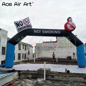 Arco publicitario inflable tipo Commonweal arco para no fumar con logotipo e imágenes a la venta