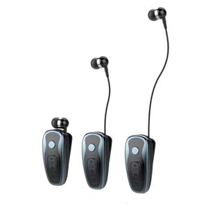Écouteurs sans fil Bluetooth 4.1, casque d'écoute, alerte vibrante, Clip d'usure, oreillettes avec micro