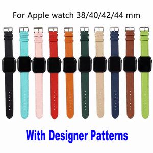 Compatible con Apple Watch Band Straps 38 mm 40 mm 41 mm 42 mm 44 mm 45 mm D Designer Luxury Leather WatchBand Hombres Mujeres Correa de pulsera para iWatch Series 8/7/6/5/4/3/2/1 SE