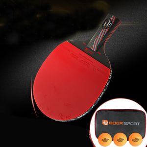 Competición de alto nivel 9.8 Carbon Nanoscale Sistema WRB Tenis de mesa Bat Raqueta Luz Mango corto largo Ping Pong Paddle Raqueta T200410