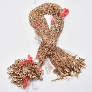 Composants Couleur Or Rose En Acier Inoxydable Lèvre Vague D'eau Chaînes Colliers BIJOUX À BRICOLER SOI-MÊME 45 cm Chaînes Costume En Gros Vente En Vrac Accessoires