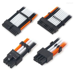 Câbles d'ordinateur 16 pièces/ensemble PP câble peigne/pince/pince/organisateur/commode pour 2.5-3.2mm PC câblage d'alimentation 4/6/8/24 broches gestionnaire