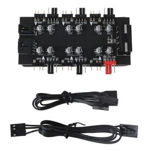 Câbles d'ordinateur Connecteurs HUB 1 à 8 Multi Way Splitter RGB SATA Concentrator Pour PC CPU Fan Cooler Master Motherboard Adapter Power Inte