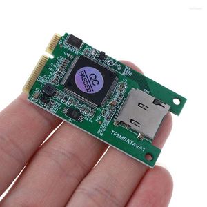 Cables de computadora Tarjeta Micro SD TF a Mini PCI-E MSATA SSD Solid State Drive Adapter Converter para PC Accesorios para computadora port￡til