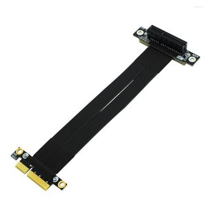 Câbles d'ordinateur Câble d'extension PCIe 3.0 X4 32G/bps PCI Express 4x Graphique SSD RAID Extender Conversion Riser Card Vertical 90 R22SL / 270