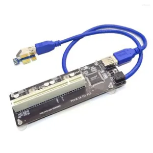 Câbles d'ordinateur PCIE PCI-E PCI Express X1 à Riser Card Bus High Efficiency Adapter Converter Câble USB 3.0 pour PC de bureau