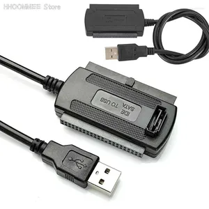 Câbles d'ordinateur USB 2.0 vers IDE SATA, adaptateur convertisseur pour disque dur HD de 2,5 à 3,5 pouces