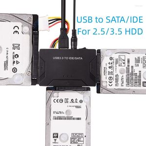 Câbles d'ordinateur USB 3.0 vers SATA IDE 3 câble adaptateur prise en charge 2.5/3.5 pouces externe SSD HDD convertisseur disque dur