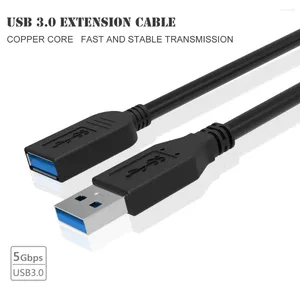 Câbles d'ordinateur USB3.0 Câble d'extension mâle à femelle USB Flash Drive Souris Carte réseau Données Dur 1/1,5/3 M