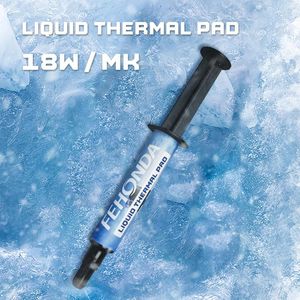 Refroidissements d'ordinateur Fehonda LTP81 18W / MK Coussin thermique liquide 12G VGA GPU IC Processeur Mastic de refroidissement rapide pour dissipateur thermique