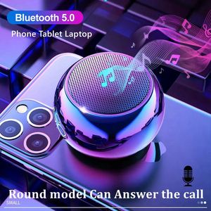 Computer S ers Mini Bluetooth S er with Mic TWS Wireless Sound Box HiFi Music Cell Phone Tablet Metal Loud S e Portable Subwoofer 231128