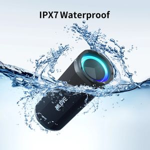 Computer Sers MLOVE P2 Portable Bluetooth Ser 53 Dual RGB Lights IPX7 Waterproof TWS Connectivity 231204