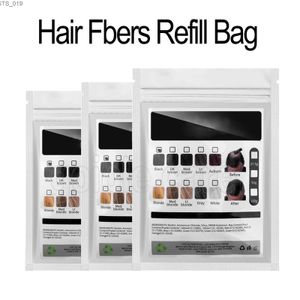 Corrector para el cabello, bolsa de recarga de fibra, productos para la caída del cabello, polvos para el crecimiento instantáneo de la peluca, bolsa de fibras en polvo esponjoso, corrector para el cabello