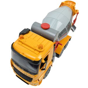 Mezclador de cemento de hormigón juguetes grandes coche inercia sonido y luz simulación camión escala niño niño modelo